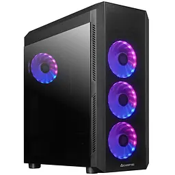 Корпус Chieftec SCORPION 4 GL-04B-UC-OP 4x120mm A-RGB USB-C ATX без БЖ Black