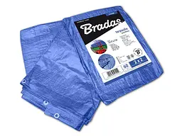 Тент BRADAS 1,5х6м синій 60гр/м2 посилений BLUE PL1,5/6