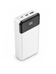 Внешний аккумулятор 20000 mAh с быстрой зарядкой PD 20W и QC 3.0 для смартфонов белый (37261521)