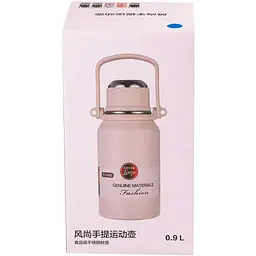 Термос Large 900 мл з гвинтовою кришкою і ручкою, оливковий TS Kitchen HP157GR - мініатюра 3