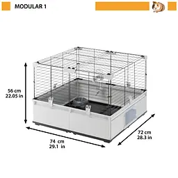 Клітка Ferplast Modular 1 для кроликів та морських свинок - мініатюра 2