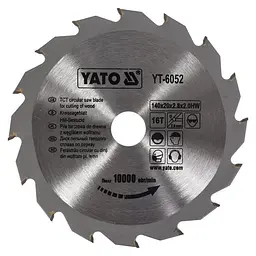 Диск пиляльний победітовий по дереву YATO 140х20х2.8х2.0 мм (YT-6052)