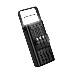 Зовнішній акумулятор BOROFONE BJ65 High 22.5W+PD20W+four-cables power bank(30000mAh) Black (6941991122033) - мініатюра 6