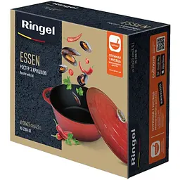 Гусятниця (ростер) чавунна Ringel Essen з кришкою 4.5 л (30х23 см) (RG-2308-30) - мініатюра 7