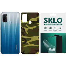Захисна плівка SKLO Back (тил) Camo для Oppo A5 (2020) / Oppo A9 (2020) Коричневий / Army Brown