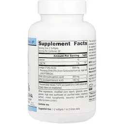 Омега-3 Source Naturals Omega-3S EPA-DHA для веганів 300 мг 60 капсул (SNS-02459) - мініатюра 2