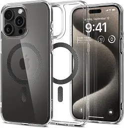 Чохол-накладка Spigen Ultra Hybrid MagFit для Apple iPhone 15 Pro Max Carbon Fiber (ACS06578)