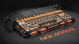 GravaStar Клавіатура механічна Mercury K1 Pro 80keys, GravaStar x Kailh Speedy Mint, BT/WL/USB, RGB, CyberFlare - мініатюра 3