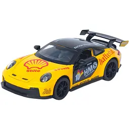 Колекційна металева модель автомобіля АвтоЕксперт Porsche 911 GT3 RS з інерцією, світлом та звуком 1:32 - мініатюра 4
