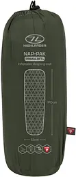 Килимок надувний Highlander Nap-Pak Inflatable Sleeping Mat PrimaLoft 5 cm Olive (AIR072-OG) - мініатюра 3