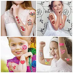 Набір тимчасових тату "Кохання №3" Fresh Tattoo Love-tattoo-mini-set-2-10, 10 штук, розмір 12 х 7 см - мініатюра 5