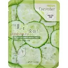 Тканевая маска для лица 3W Clinic Fresh Cucumber Mask Sheet с экстрактом огурца 23 мл