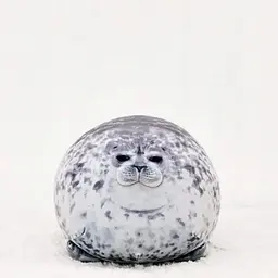 Плюшева реалістична іграшка Тюлень Seal подушка обіймашка антистрес 40 см cірий - мініатюра 2