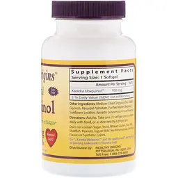 Убіхінол Healthy Origins Ubiquinol 100 мг 30 желатинових капсул - мініатюра 2