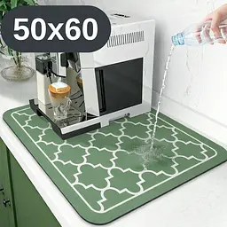 Антиковзаючий кухонний килимок 50×60 см — абсорбуючий для сушіння посуду та під кавоварку KT8001736