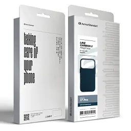 Чохол до мобільного телефона Armorstandart LikeCarbon2 MagCase Apple iPhone 17 Pro Kevlar Dark Blue (ARM88554) - мініатюра 8