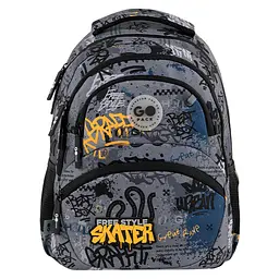 Рюкзак GoPack Education 175M-5 Free Style Сіро-чорний (GO26-175M-5) - мініатюра 3