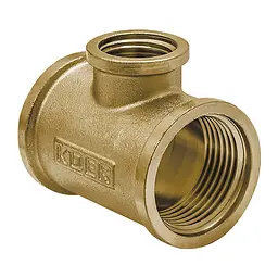 Трійник редукційний Koer 3/4"x1/2"х3/4" Ввв .T080608F.Wn (без нікелю) KR3034