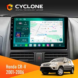 Штатна магнітола Honda CR-V 2001-2006 Cyclone C9-013 4x64 DSP 4G Cyclone (НФ-00007242)