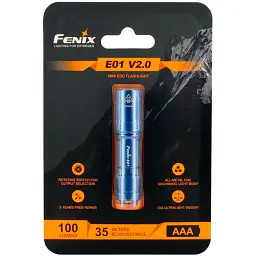 Ліхтар Fenix E01 V2.0 Blue - мініатюра 3