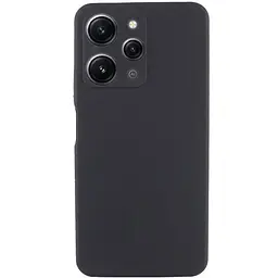 Чохол Silicone Cover Lakshmi Full Camera (AAA) для Xiaomi Redmi 12 Чорний / Black