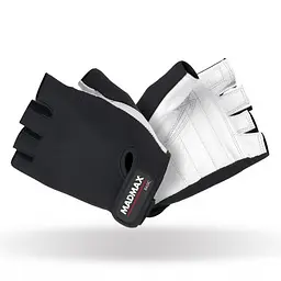 Рукавички для фітнесу MAD MAX Basic MFG 250, Black/White - XXL