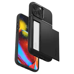 Чохол Spigen Slim Armor CS Black для iPhone 15 Pro Max (ACS06589) - мініатюра 5