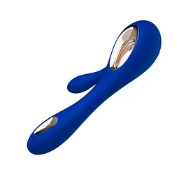 Вібратор-кролик Lelo Soraya Wave 21.8 см синій - мініатюра 5