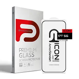 Захисне скло для Xiaomi 17T, Icon, 2.5D загартоване скло, повне проклеювання, глянсове, удароміцне, з олеофобним покриттям, сумісне з чохлами, міцність 9H, проста установка, ArmorStandart (ARM90929)