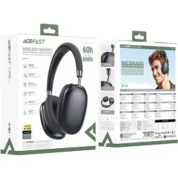 Гарнітура Acefast H13, Bluetooth+3,5мм Black (6974316285878) - мініатюра 6