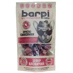 Ласощі для собак Barpi Зефір яловичий легені 15 г