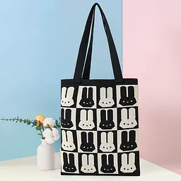 Сумочка Кролик, 31x29 см, 2 довгі ручки, FG230704004 (В асортименті) - мініатюра 2