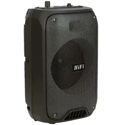 Портативна Bluetooth колонка RIAS RX-6168 6.5" RGB валіза з караоке 2400 mAh 10W Black - мініатюра 3