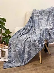 Плед Ecotton 150х220 см із мікрофібри Well Soft Соти сірий (23500)