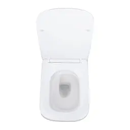 Підвісний унітаз Qtap Tern + інсталяція Qtap Nest 4 в 1 (лінійна клавіша Chrome), Білий - мініатюра 6