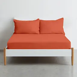 Набір наволочок і простирадла Cosas RUST CS1 90 x 200 см (Set_103Orange_50x70_90x200x20) - мініатюра 2