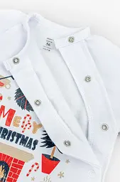 Комбінезон ясельний з начосом та зовнішніми швами Christmas mood - мініатюра 2
