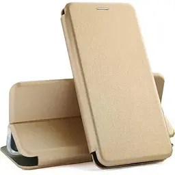 Чохол книжка Xiaomi Redmi A3 еко-шкіра Premium Case для смартфона Золотистий