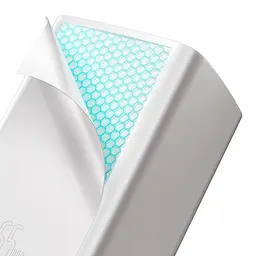 Мережевий зарядний пристрій Baseus GaN Lite 2Type-C 65W CCGAN2L-E02 White - мініатюра 6
