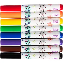 Фломастери Yes Gabby Dollhouse SUPER JUMBO super washable 8 кольорів (650616) - мініатюра 2