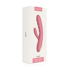 Вібратор-кролик Svakom Avery Strawberry Pink з стволом, що рухається, рух вперед-назад SVAKOM SX1279 101028 - мініатюра 10