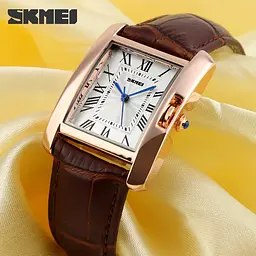Жіночий годинник Skmei 1085 Spring (Коричневий) - мініатюра 3