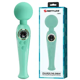 Вібромасажер PRETTY LOVE - Skyler Green, 10 vibration functions 9 speed levels PRETTY LOVE BW-055016LED-2 98569 - мініатюра 1