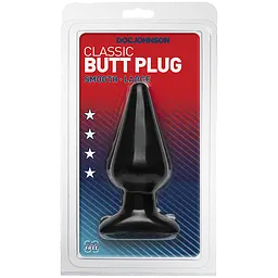 Анальна пробка Doc Johnson Smooth Classic LargeBlack, макс. діаметр 5,7 см - мініатюра 2