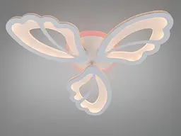 Компактна стельова LED-люстра з пультом Diasha 8166/3WH біла, 3 модулі, 50 Вт, 55 см, до 12 м2 - мініатюра 2