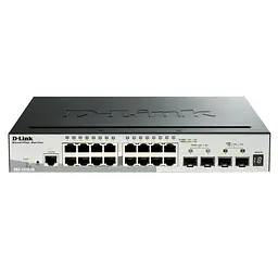 Комутатор D-Link DGS-1510-20, 16-Port Gigabit + 2-Port SFP + 2-Port 10G SFP+ SmartPro L2+ Managed (DGS-1510-20/E)