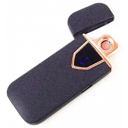 Запальничка USB ZGP 711 електрична, спіральна, чорна, акумуляторна, металева - мініатюра 3