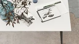 Стіл журнальний Монтана Ferrum-decor 45x100x50 Чорний метал ДСП Білий 16 мм (FRD-106717) - мініатюра 2