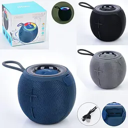 Колонка бездротова Bluetooth з FM радіо та підсвіткою 8 ват (FG231107023D) в асортименті