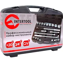 Набір торцевих головок із тріскачкою Intertool ET-6023 20шт [98729] - мініатюра 3
